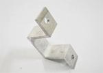 Sliver Metal Stamping Parts Bracket Hold Clamp Pole Aluminum ANSI Standard