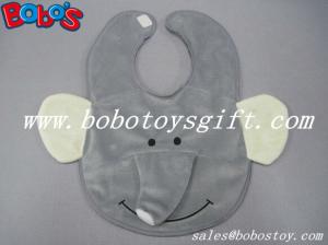 Wholesale 13&quot;Unique Baby Gifts Plush Grey Elephant Baby Bibs from china suppliers