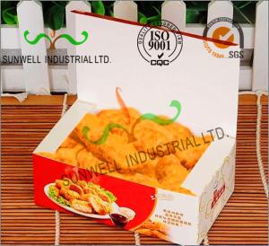 Wholesale Coated Paper Display Foldable Cardboard Boxes For Fried Food Products Packaging from china suppliers