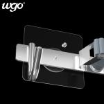 Transparent 5kg wall mounted hook Self Adhesive 7*7cm SS304 Steel