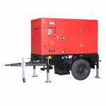 460KW 575KVA Silent Trailer type Diesel Generator Sets With Cummins KTAA19-G6