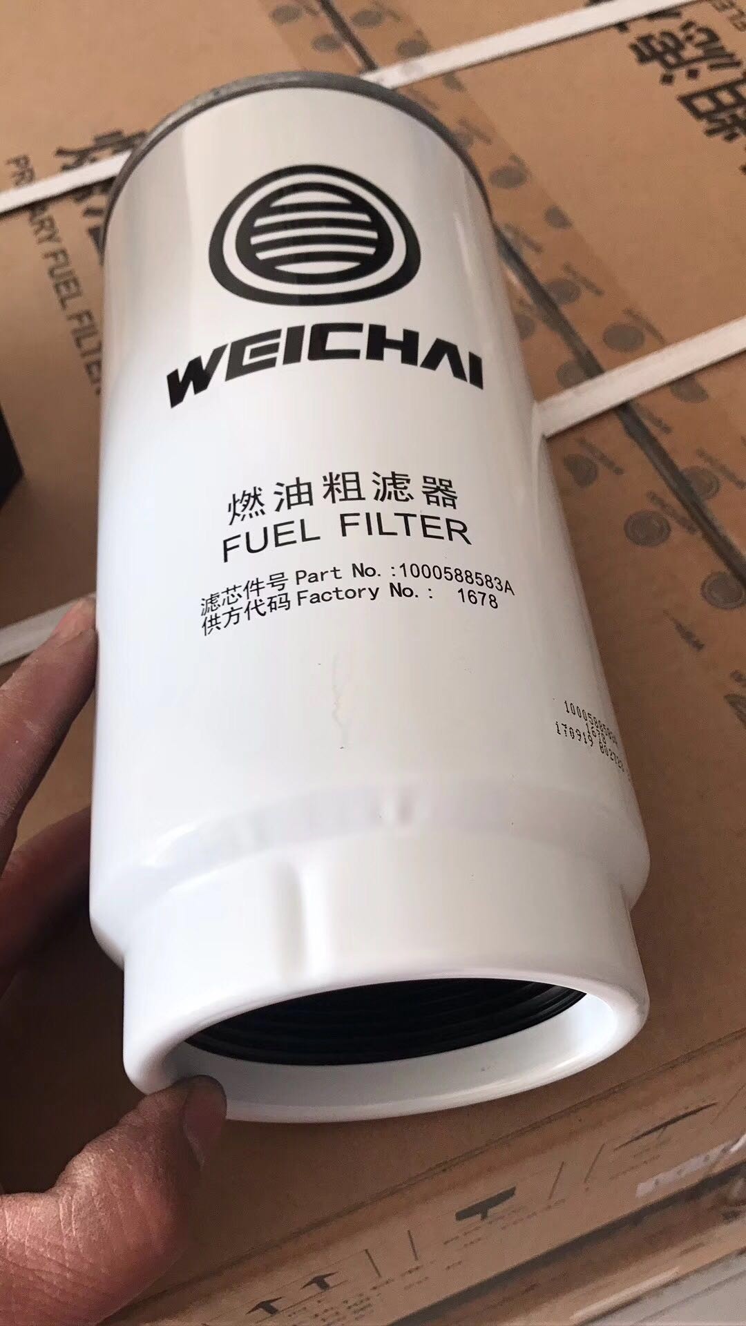 WEICHAI SPARE PARTS Original Fuel/Oil Filter1000588583 FOR WP12