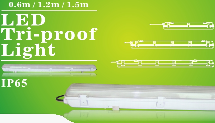 SAA TUV ERP GS CB 600mm high efficiency SMD 3014 led tri-proof light