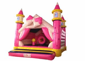 Wholesale Princess Kids Inflatable Bounce House Pink Bowknot Inflatable Jump Castle Cute inflatable bouncy from china suppliers
