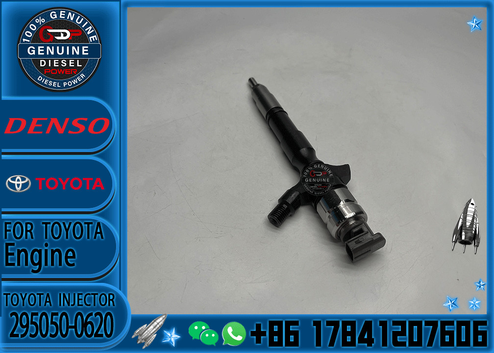 Denso common rail injector 23670-0L110 23670-09380 23670-30420 295050-0620 295050-0740 for Toyota Hilux 2kd-fv engine