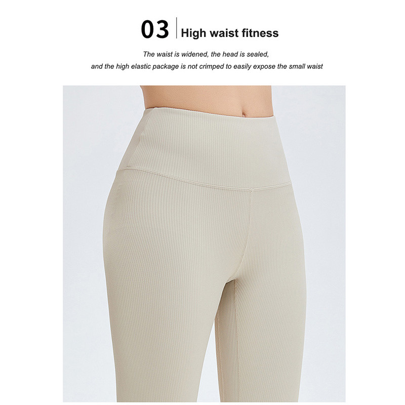 High Waist Ribbed Yoga Clothes Women Long Sleeve Hooded Crop Top Set