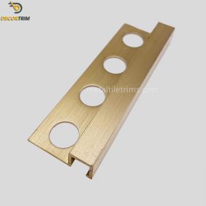 Wholesale Box Shape Solid Brass Tile Trim Strip Multipurpose For Laminated Edge OEM ODM from china suppliers