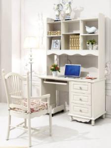 Wholesale luxury modern white wooden home office table furniture from china suppliers