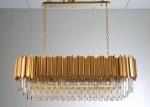 Large Crystal LED Chandelier Luxury K9 Crystal Hanging Light Living Room Pendant