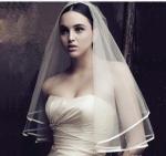 Milk white bridal veil spot manufacturer sells a new style of hair, bridal veil,