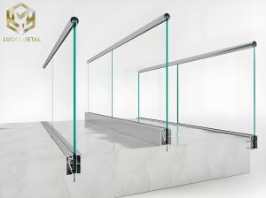 Wholesale Modern Slim-Profile Aluminum Glass Fence System With Hidden Clamps from china suppliers
