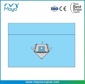Wholesale Beach Chair Shoulder Drape with Elastomeric Crown Aperture V Fluid Collection Pouch from china suppliers