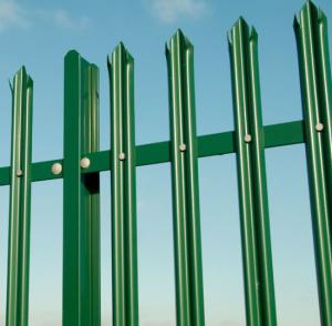 Wholesale 2mm 2.5mm 3mm Green Industria Metal Palisade Fencing Hot Dipped from china suppliers