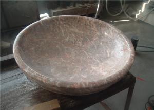 Wholesale Red Agate Marble Bathroom Sink , Stone Bowl Basin Beautiful Appearance from china suppliers