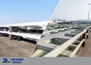 Wholesale 1000mm Railway Gauge Container Flat Wagon Pay Load 55 Tons AAR Air Brake Wagon from china suppliers