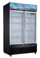 Wholesale Vertical Double Door Beverage Cooler Refrigerator 430L Capacity Fashionable Appearance from china suppliers