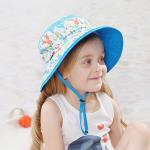 OEM ODM Summer Floral Beach Outdoor Bucket Hats With Neck Flap