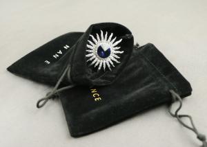 Wholesale Black Drawstring Velvet Gift Bag For Jewelry Package Environmental Friendly from china suppliers
