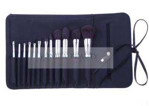 Wholesale Luxury 12PCs Natural Hair Makeup Brush Collection Cosmetic Brush Roll Collection from china suppliers