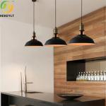 Hot Sale Nordic E26 Bulb Base Iron Finish Black Pendant Light