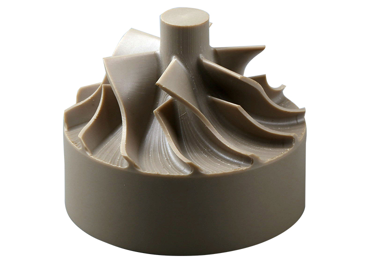 OEM PEEK Plastic Machining PEEK Impeller Parts Custom Color OEM / ODM