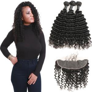Wholesale Romance Curl Virgin Brazilian Hair Extensions / 100 Brazilian Human Hair Weave from china suppliers