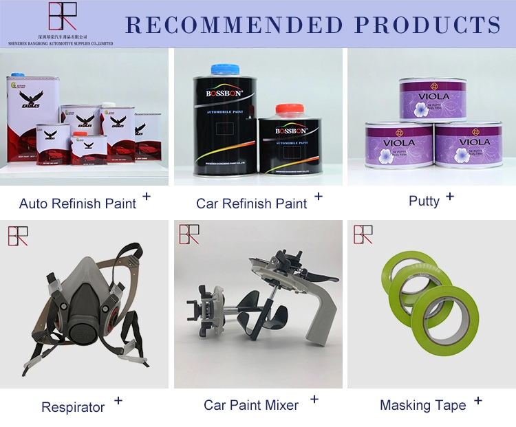 GB1865-80 1mm Flexibility Car Auto Paint ISO14001 Heat Resistant