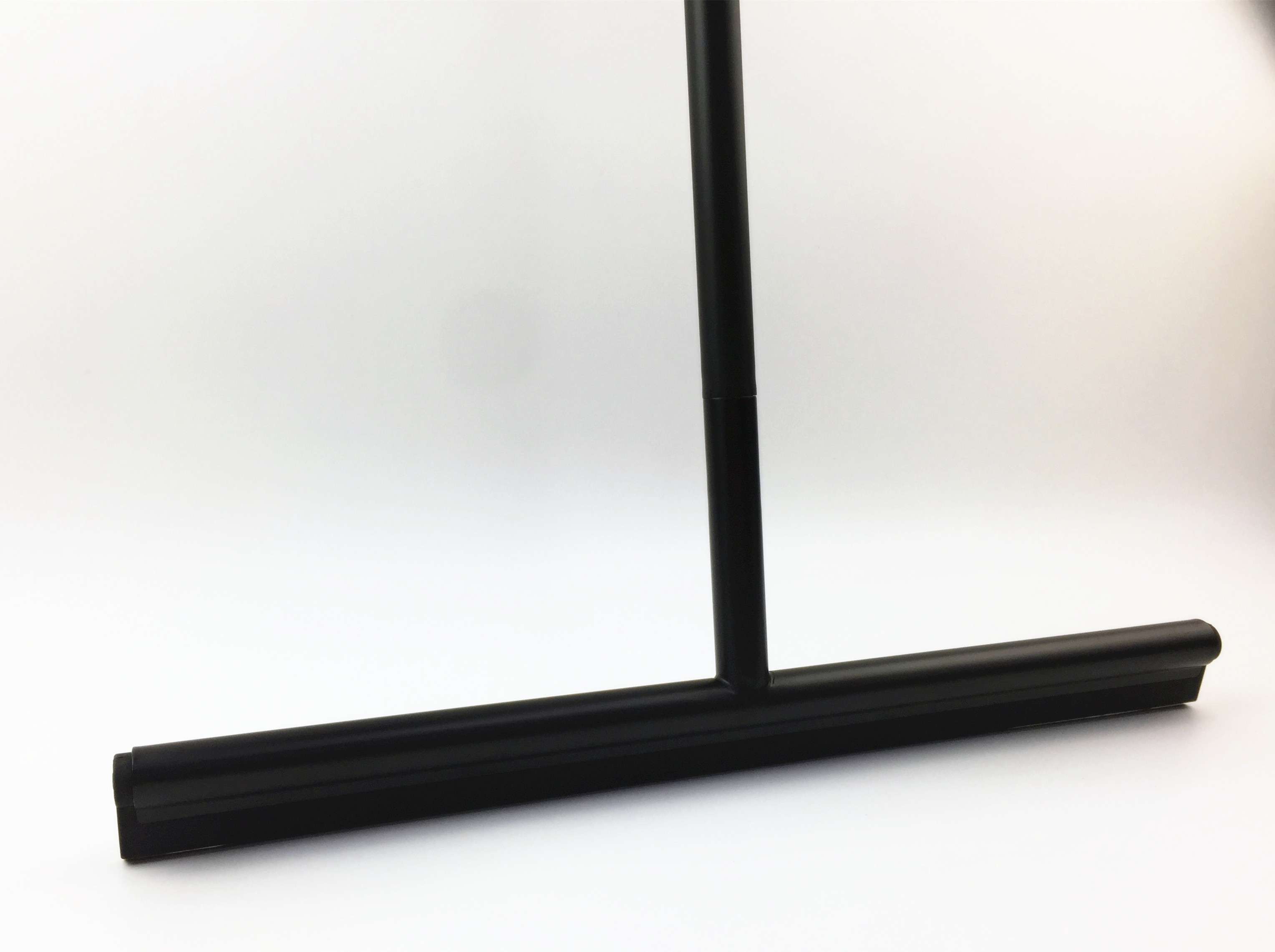 Upscale 52 inch Long Handle Black Stainless Steel Floor Squeegee