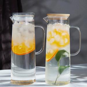 Wholesale 1L Transparent Glass Heat Resistant Beverage Juice Cold Kettle Kitchen Tools from china suppliers