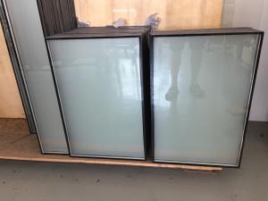 Wholesale Double Pane 5mm 5A Acid Etched Insulated Glass Door Panels One Side Replacement from china suppliers