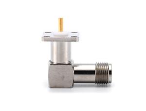 Wholesale RP TNC female right angle 4 holes flange RF Connector from china suppliers