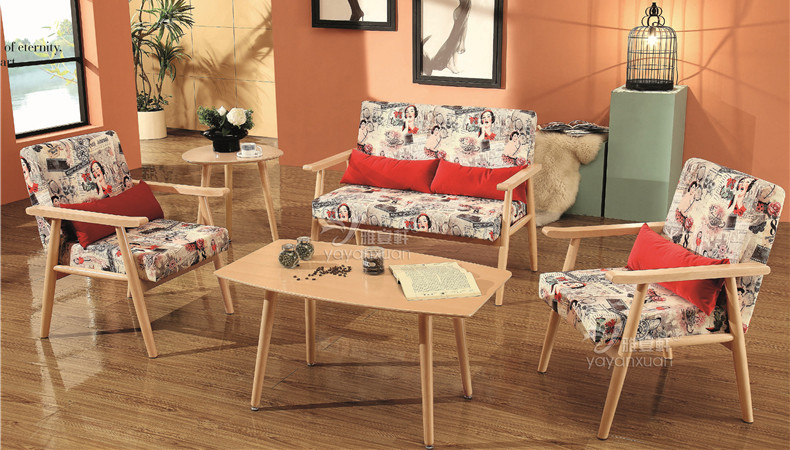 Reception Waiting Room Chairs With Woodern Material In Furniture Supplier (YW-2140)