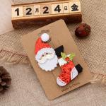 2pcs Christmas Hair Clips Accessories For Girls Kids Hairpin Set