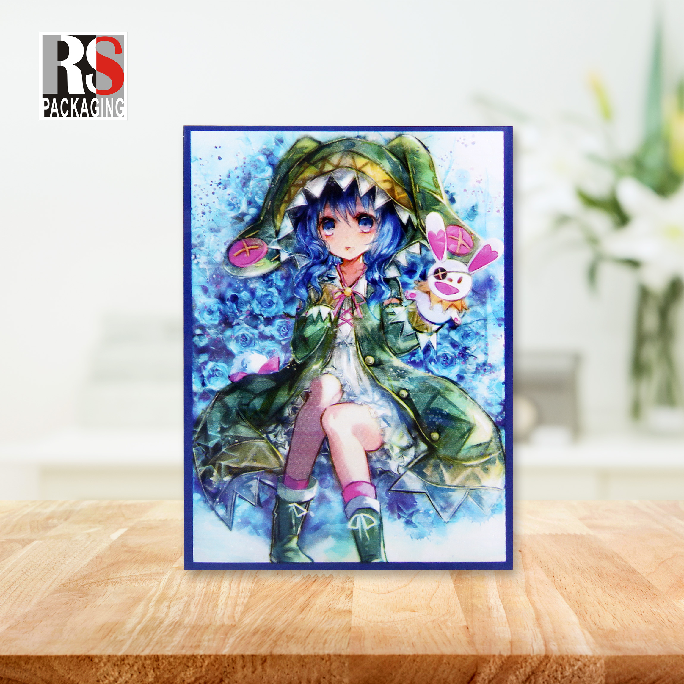 Clear Sim Poly Holographic Game Card Sleeves Anime Trading Card Sleeves Yugioh