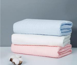 Wholesale Non Twisted Cotton Muslin Swaddle Fabric By The Yard 40S 260GSM Good Air Permeability from china suppliers