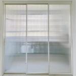 Decorative 10mm Framed Tempered Glass Sliding Door For Kitchen Room