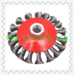 Wholesale Twist Knotted Screw &amp; Plate Wire Wheel Brushes TRT05 from china suppliers