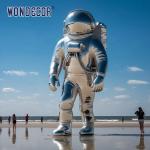 Modern Outdoor Metal Large Stainless Steel Sculpture Astronaut