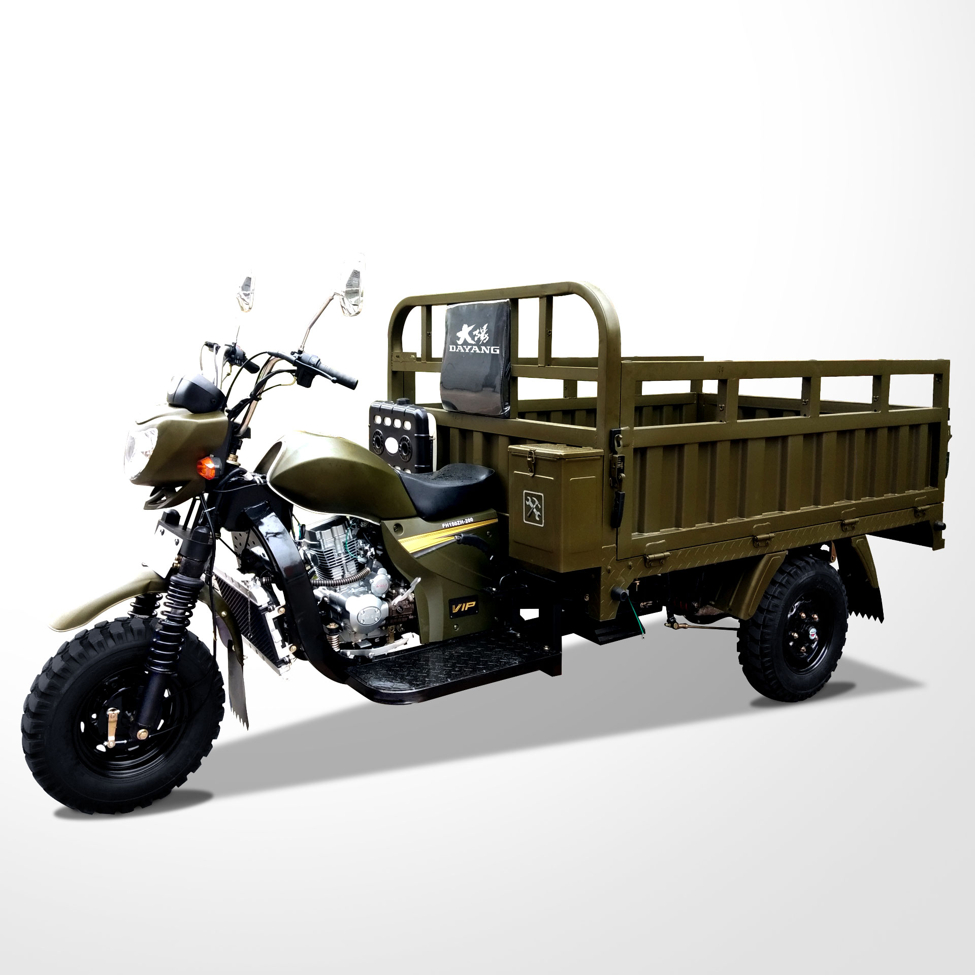 DAYANG H5 Heavy Load Open Driver Seats Cabin Cargo 200CC 3 Wheel Tricycle Motorized