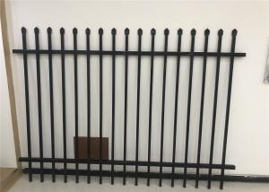 Wholesale China Garrison Fence Supplier Stain BLACK 40MM X 40MM RAIL ,25MM X 25 SPEAR TOP 65mm x 65mm x 3000 post from china suppliers