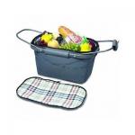 Picnic Basket Insulated Tote Bag Cooler Collapses Wine Food Beach Tailgate Party