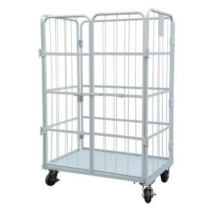 Wholesale Warehouse Foldable 20mm Tube 6.0mm Wire Roll Cage Containers from china suppliers