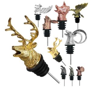 Wholesale Custom Animal Liquor Pour Spout Stainless Steel Alcohol Bottle Speed Pourer from china suppliers