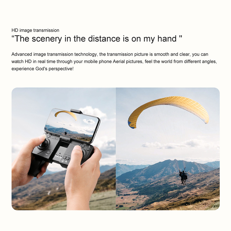 Headless S167 GPS 4k Camera Foldable FPV RC Quadcopter
