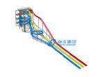 Commercial adult plastic water slide of combinantion waterpark product /