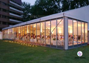 Wholesale Glass Sidewall Aluminium Frame Tent Fashionable Style 500-700 People Capacity from china suppliers
