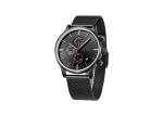Black SS Stainless Steel Chronograph Watch Mesh Bracelet 50m Water Resistant