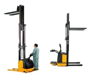 Wholesale Lifting Semi Electric Pallet Stacker 90mm Walking Type Truck Forklift from china suppliers