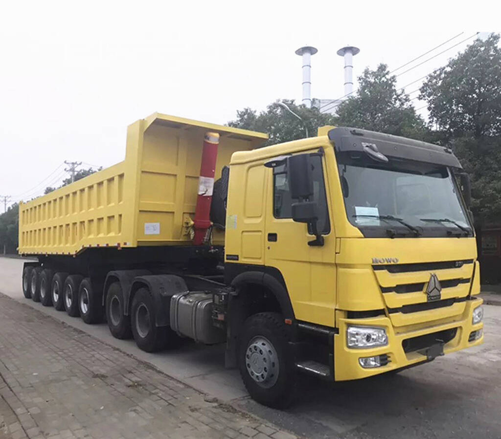 4axle 60-70ton Rear End Tipper Trailer Dump Semi Truck Trailer Transport Truck Trailer for Sale