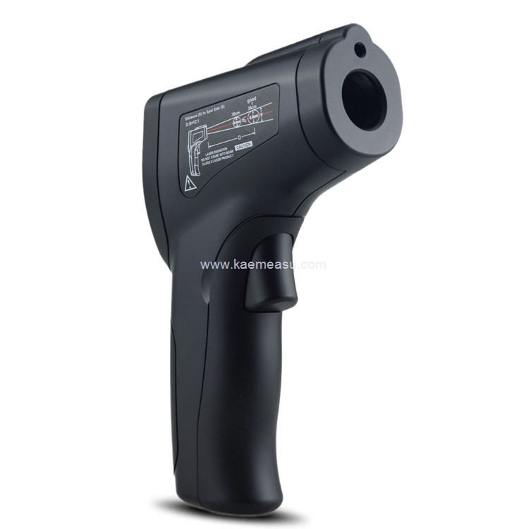Kaemeasu Laser Temperature Gun Adjustable Emissivity Infrared Thermometer